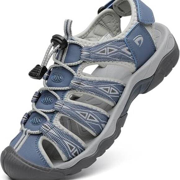 Dannto Women's 6-11 US Sport Hiking Sandals Blue Closed Toe Outdoor Athletic Wal - Picture 10 of 13